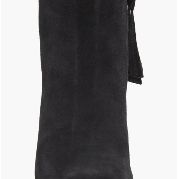 Dolce Vita Gracie Black Suede Wedge Bootie-  8.5M - Picture 3 of 8